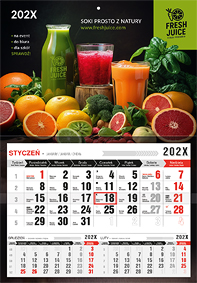 kalendarz jednodzielny 2026