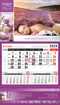 kalendarz jednodzielny 2026