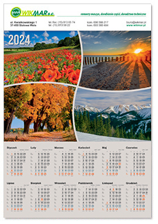 kalendarze plakatowe 2024