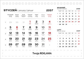 kalendarz biurkowy